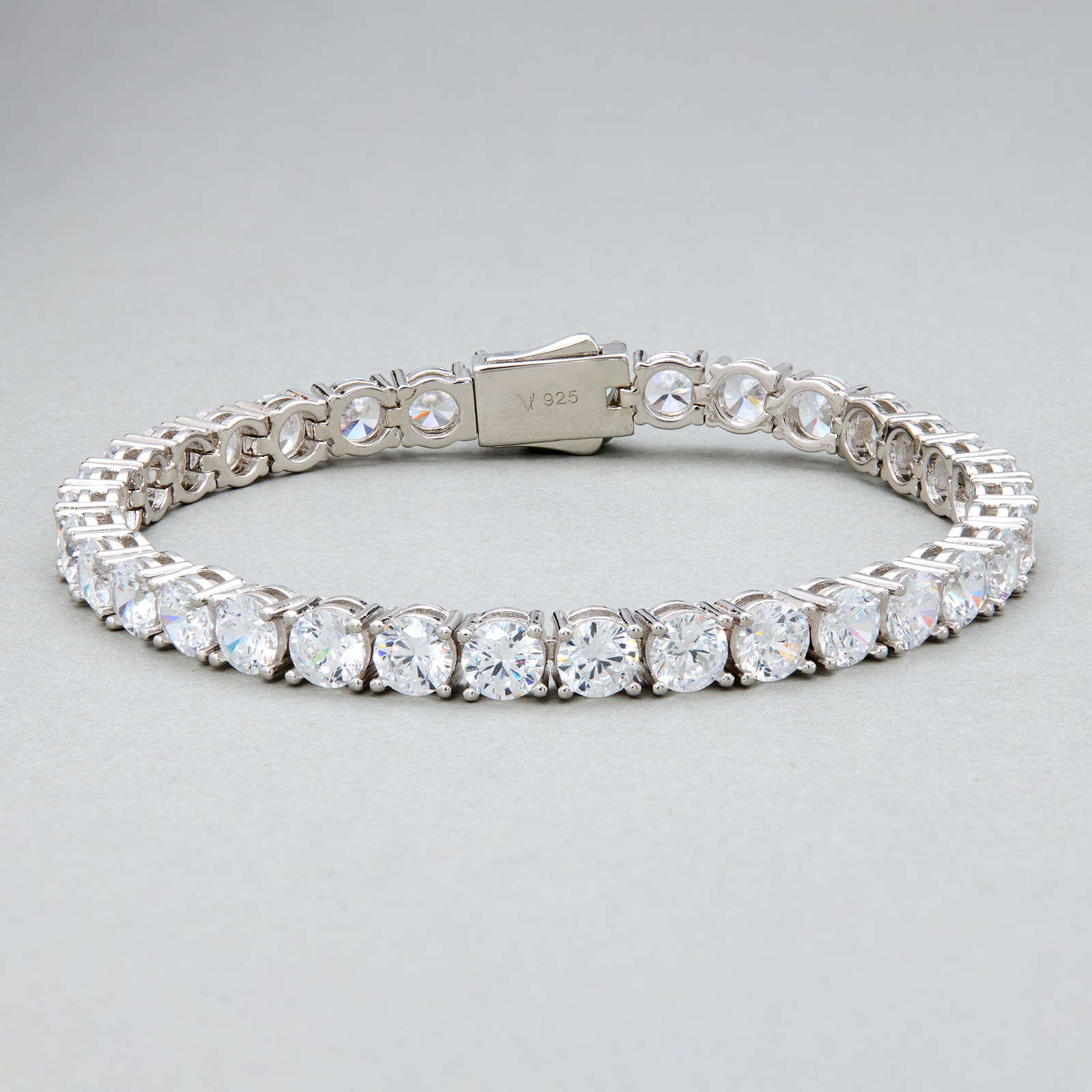 Bold CZ Tennis Bracelet with Large Stones