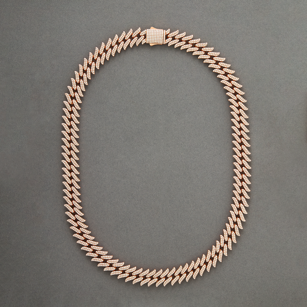 Cuban Link Choker - Rose Gold