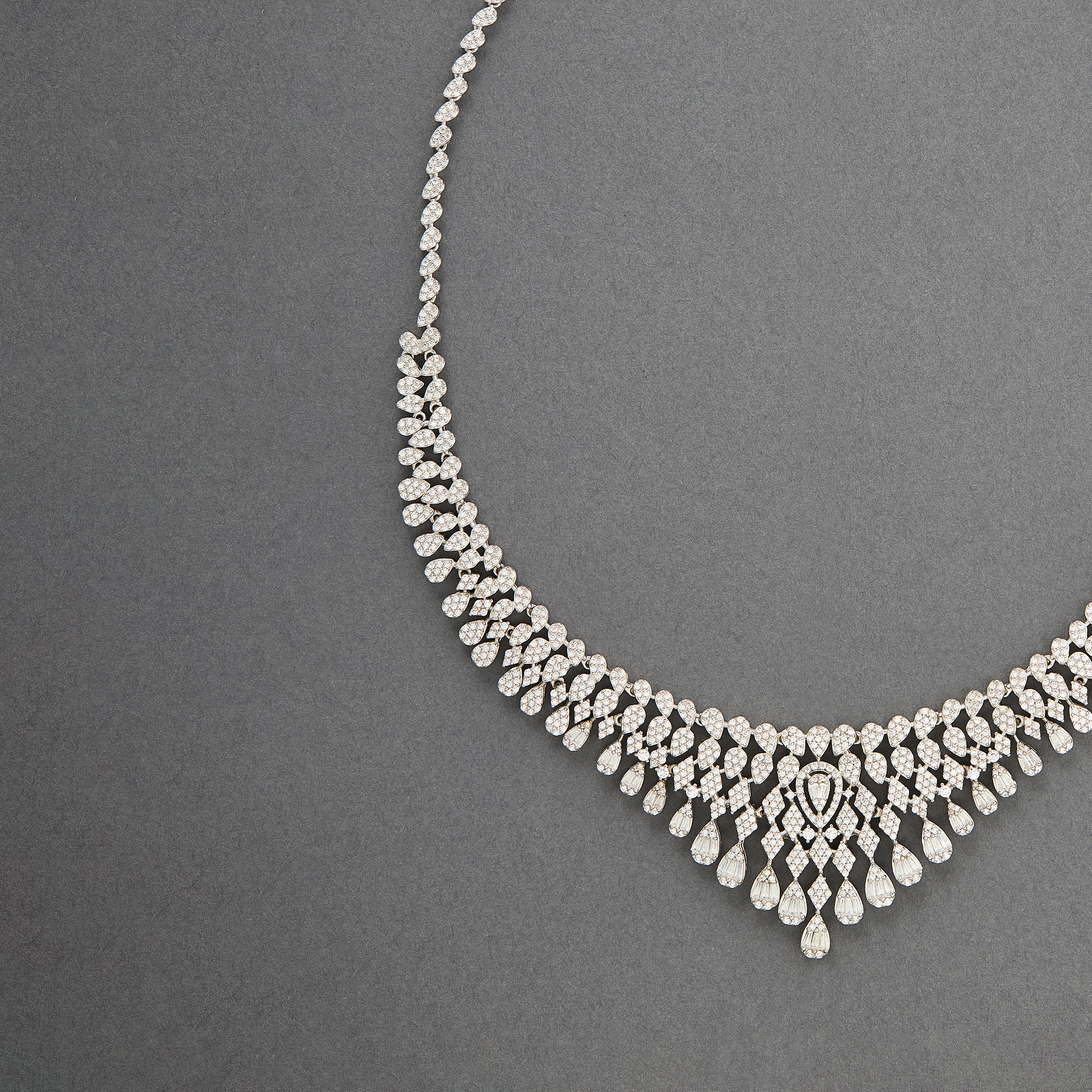 Graduated Fringe Statement Necklace