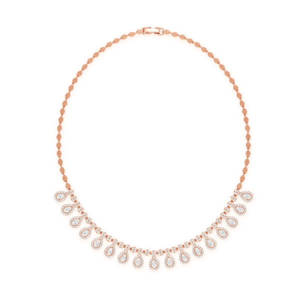 Teardrop Elegance Collar - Rose Gold