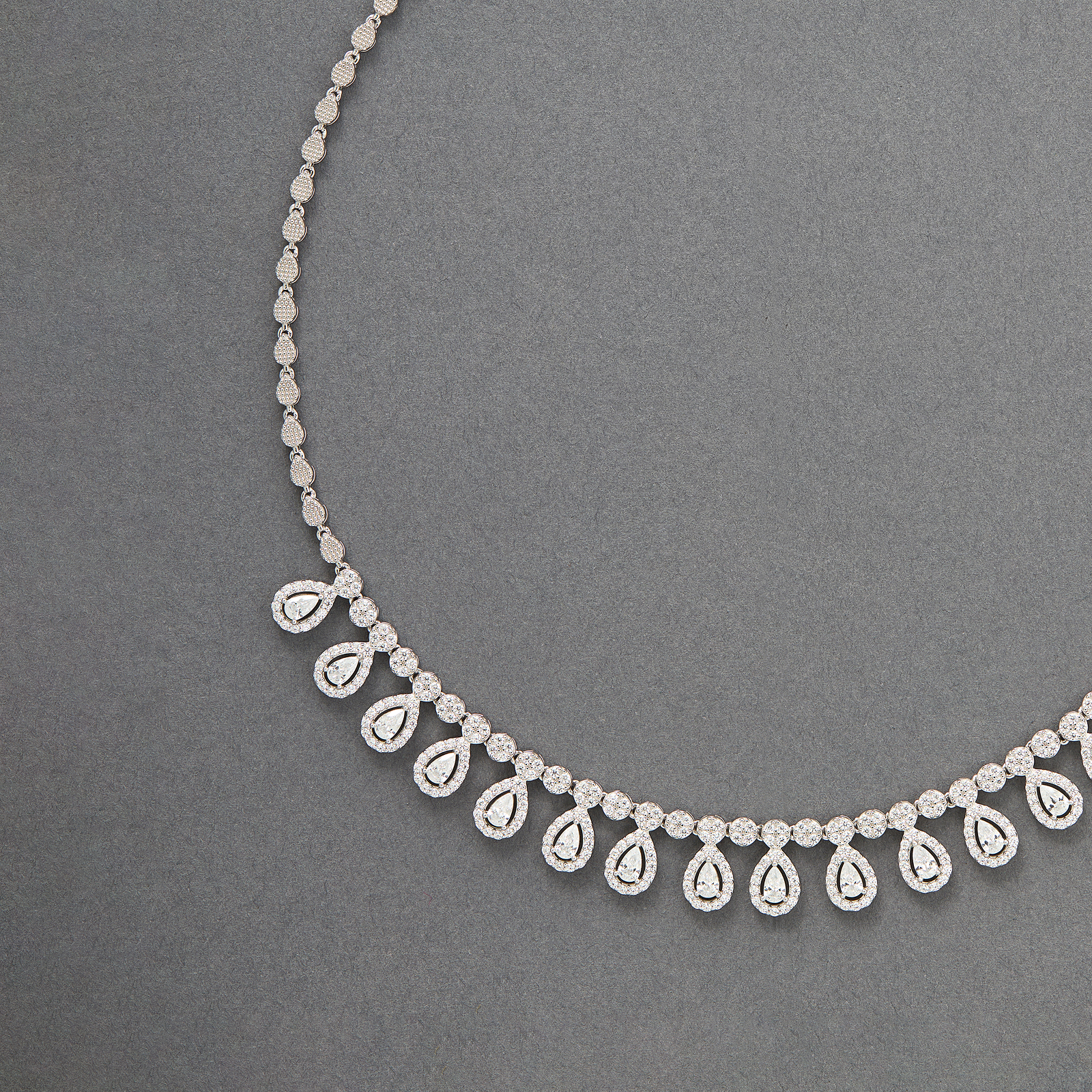 Teardrop Drop Chain Necklace
