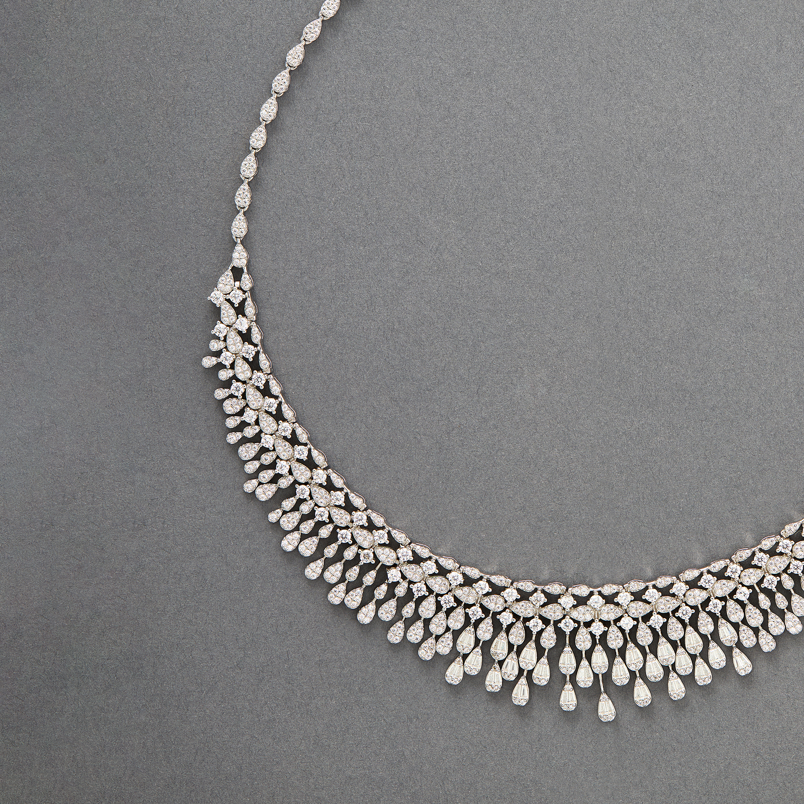 Graduated Bib Fringe Necklace