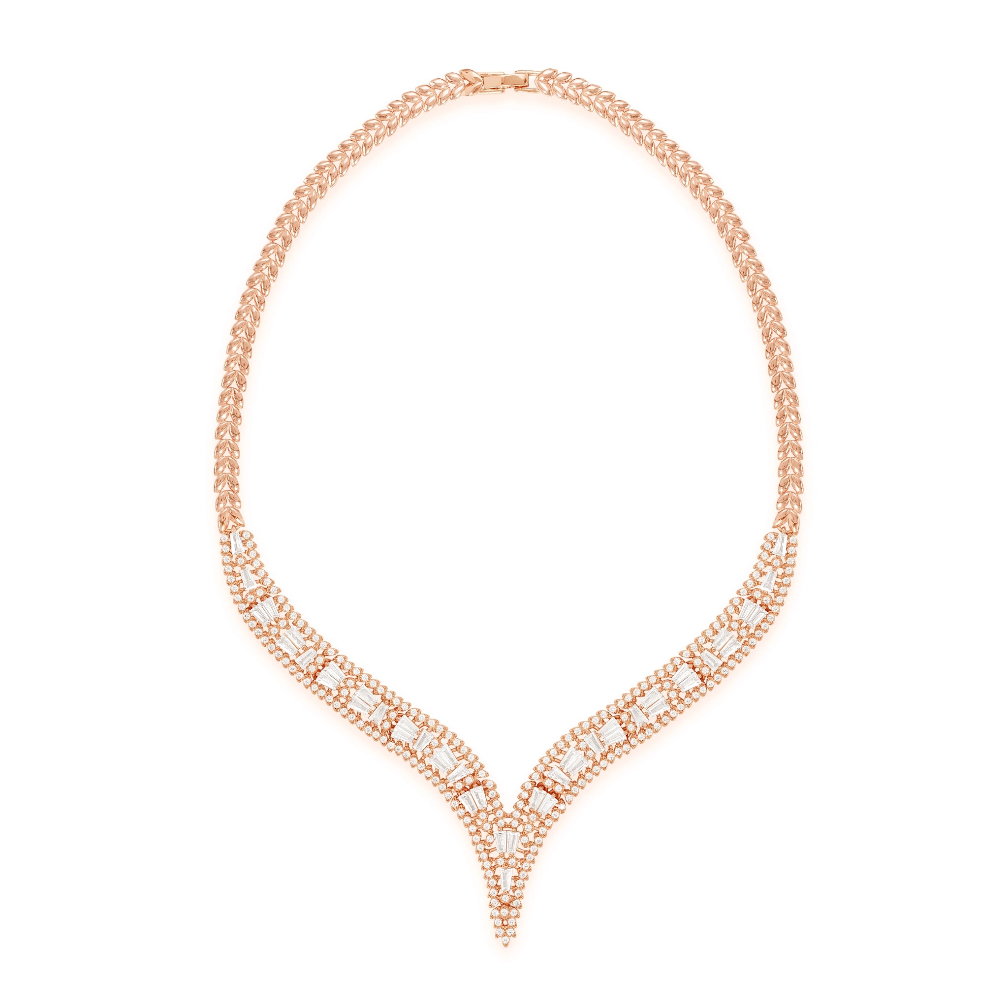 Rose Gold Lattice Dream V-Choker