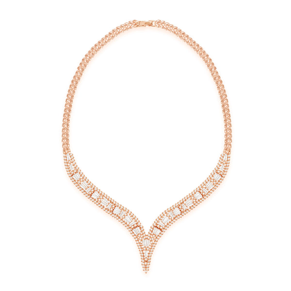 Lattice Dream V-Choker - Rose Gold