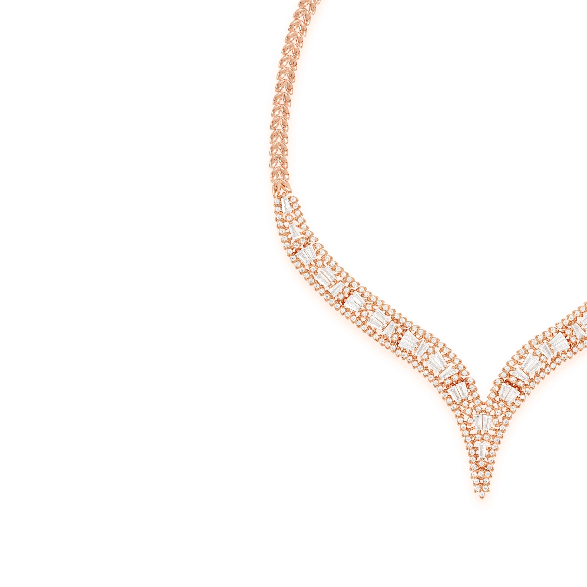 Rose Gold Lattice Dream V-Choker
