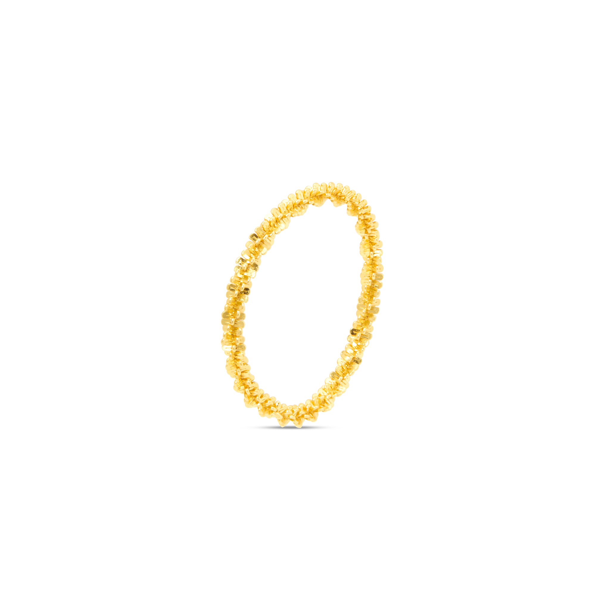 CZ Full Eternity Band Ring - Gold