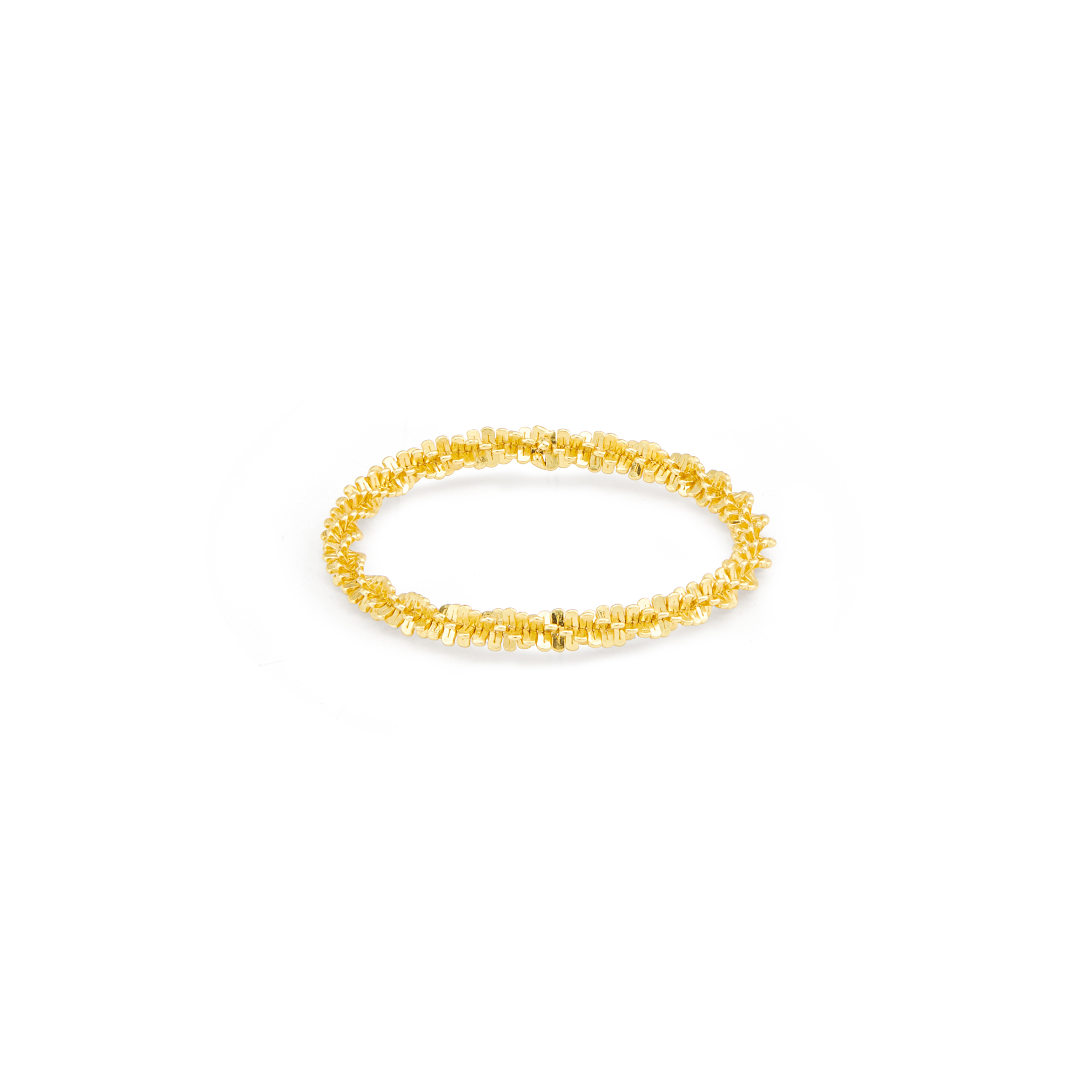 CZ Full Eternity Band Ring - Gold