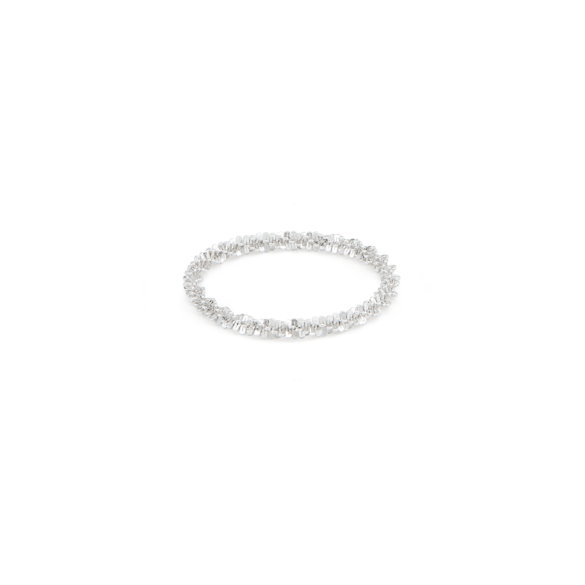 CZ Full Eternity Band Ring - Silver