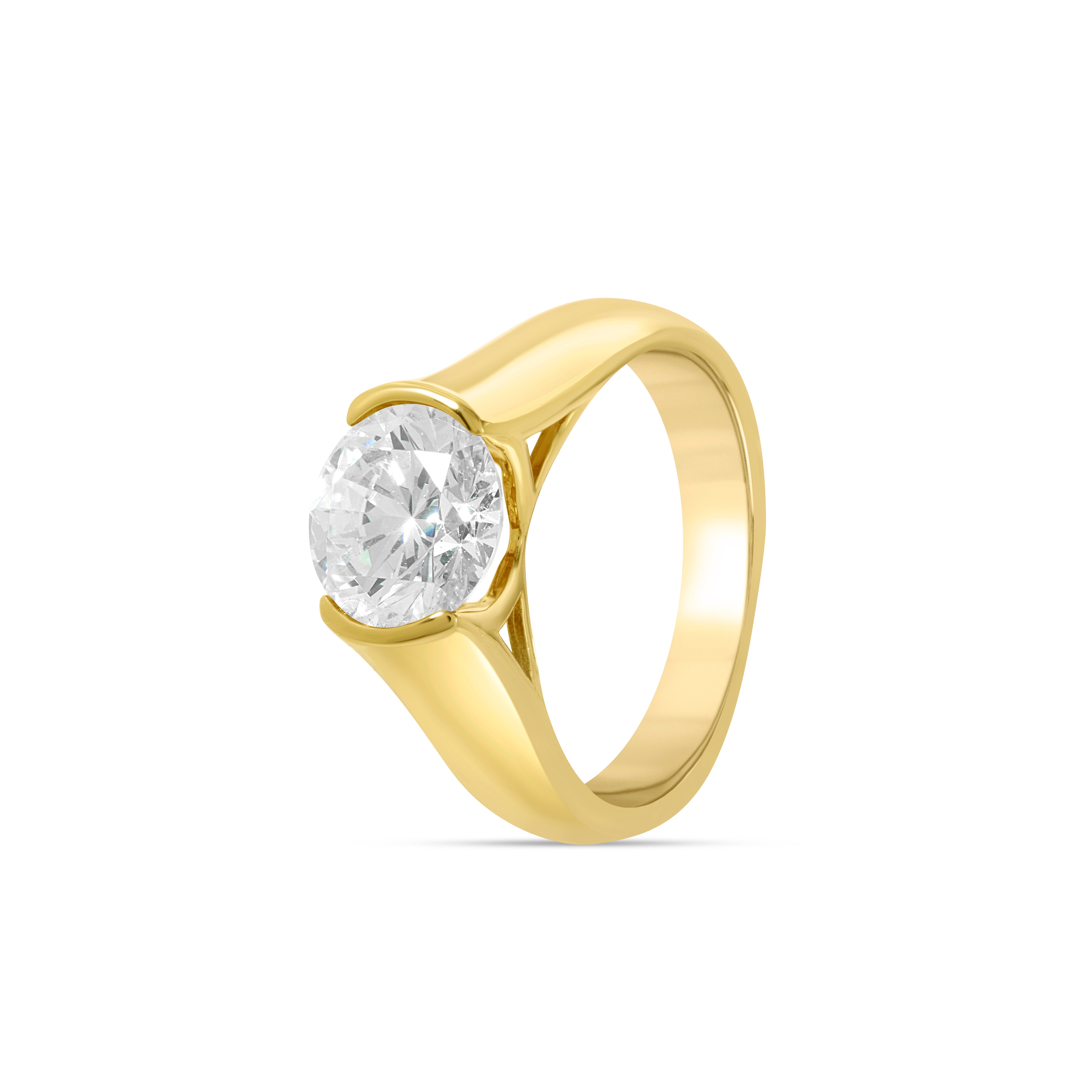 Classic Solitaire Ring - Gold