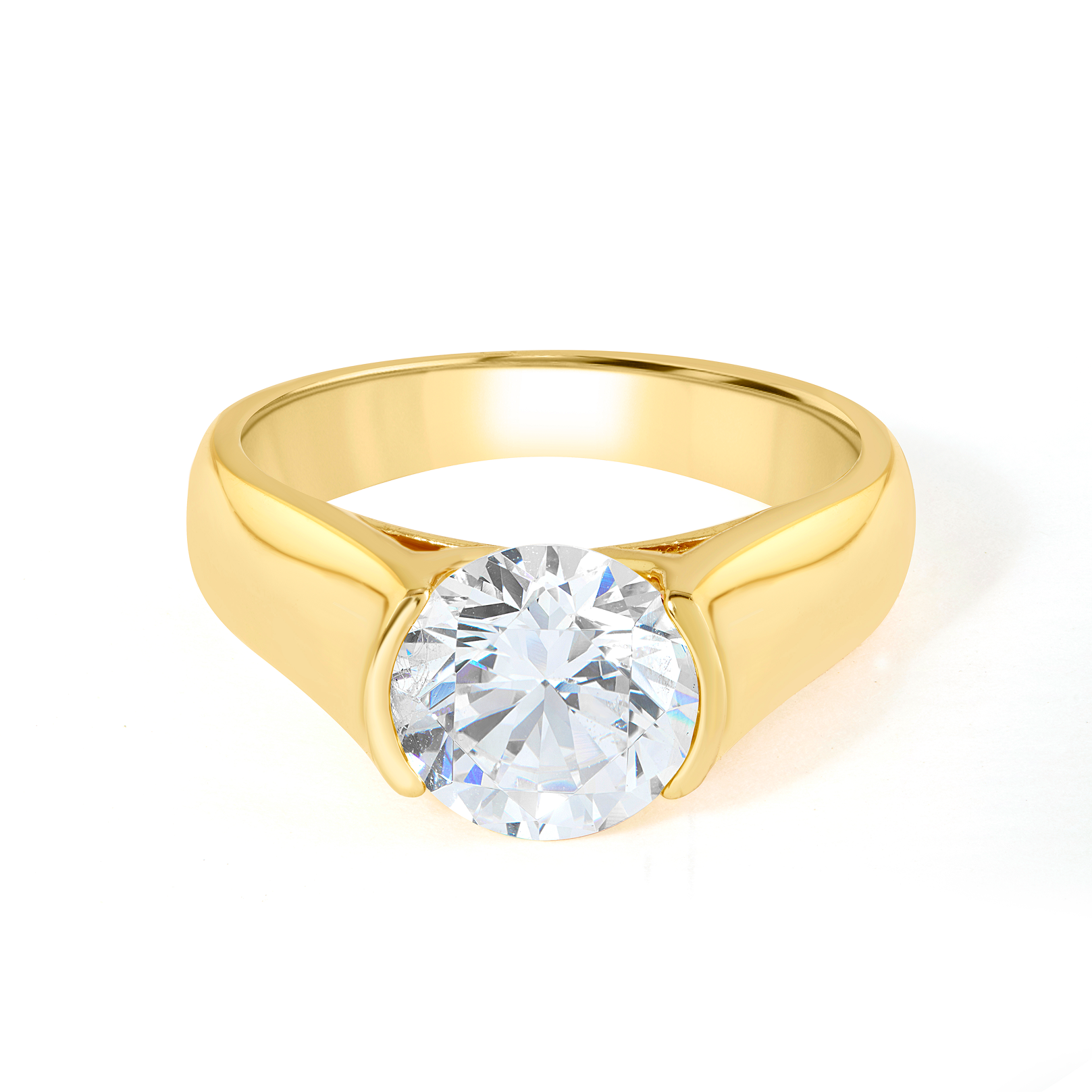 Classic Solitaire Ring - Gold