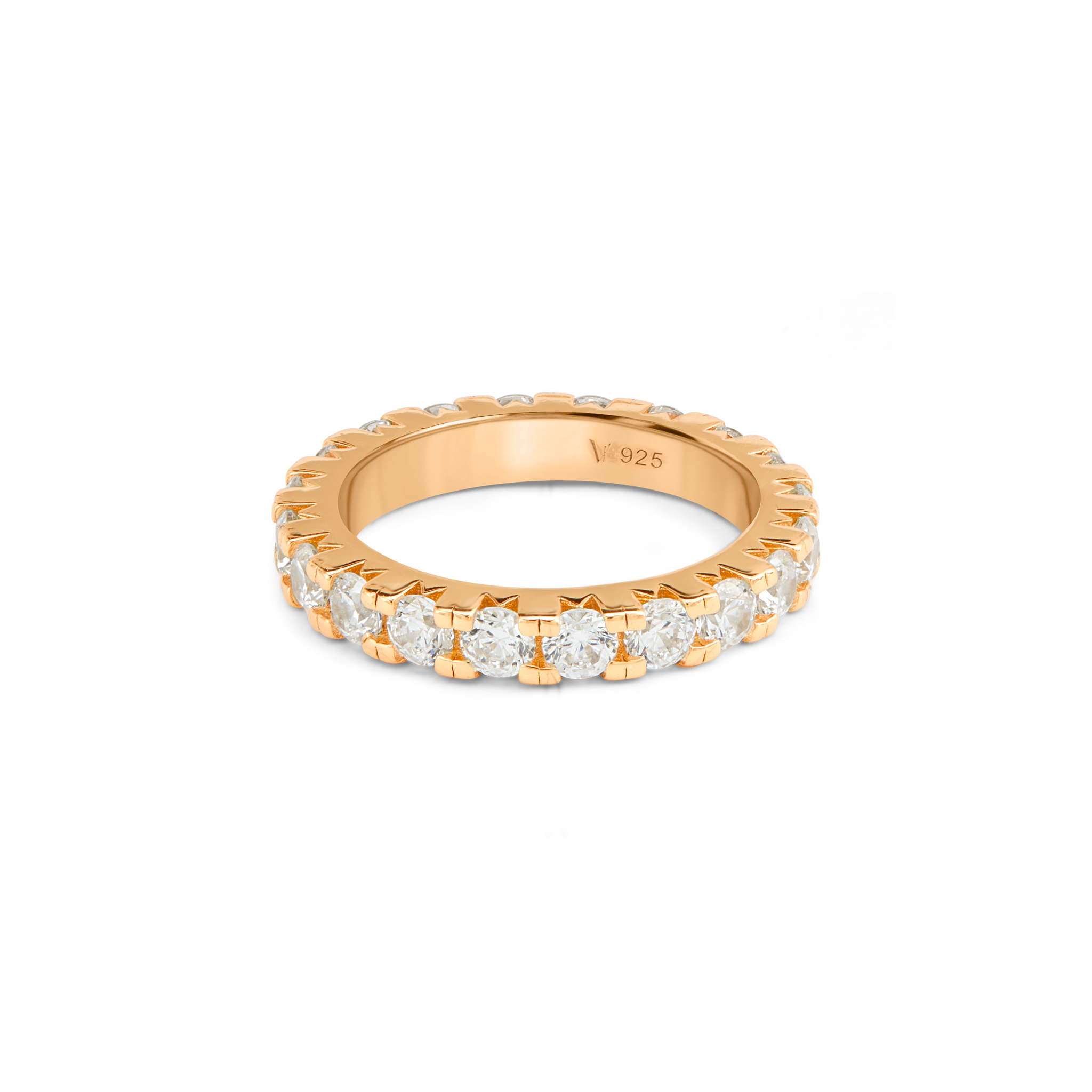 Floral Halo Diamond Ring - Rose Gold