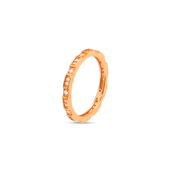 Twisted Vine Solitaire Ring - Rose Gold