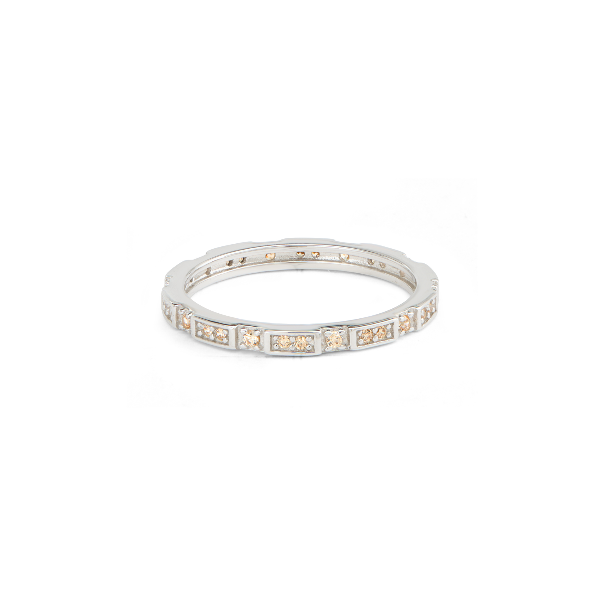 Twisted Vine Solitaire Ring - Silver