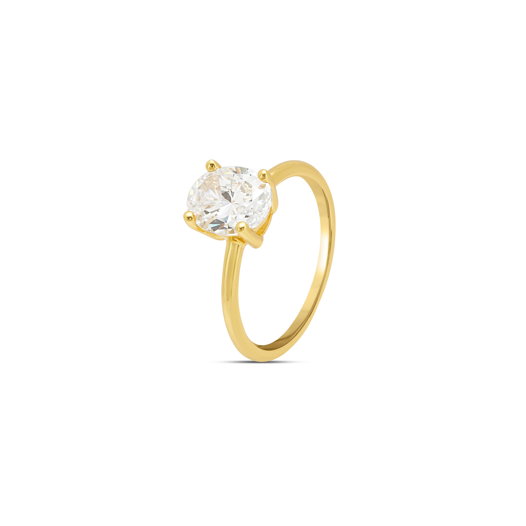 Bold Solitaire Statement Ring