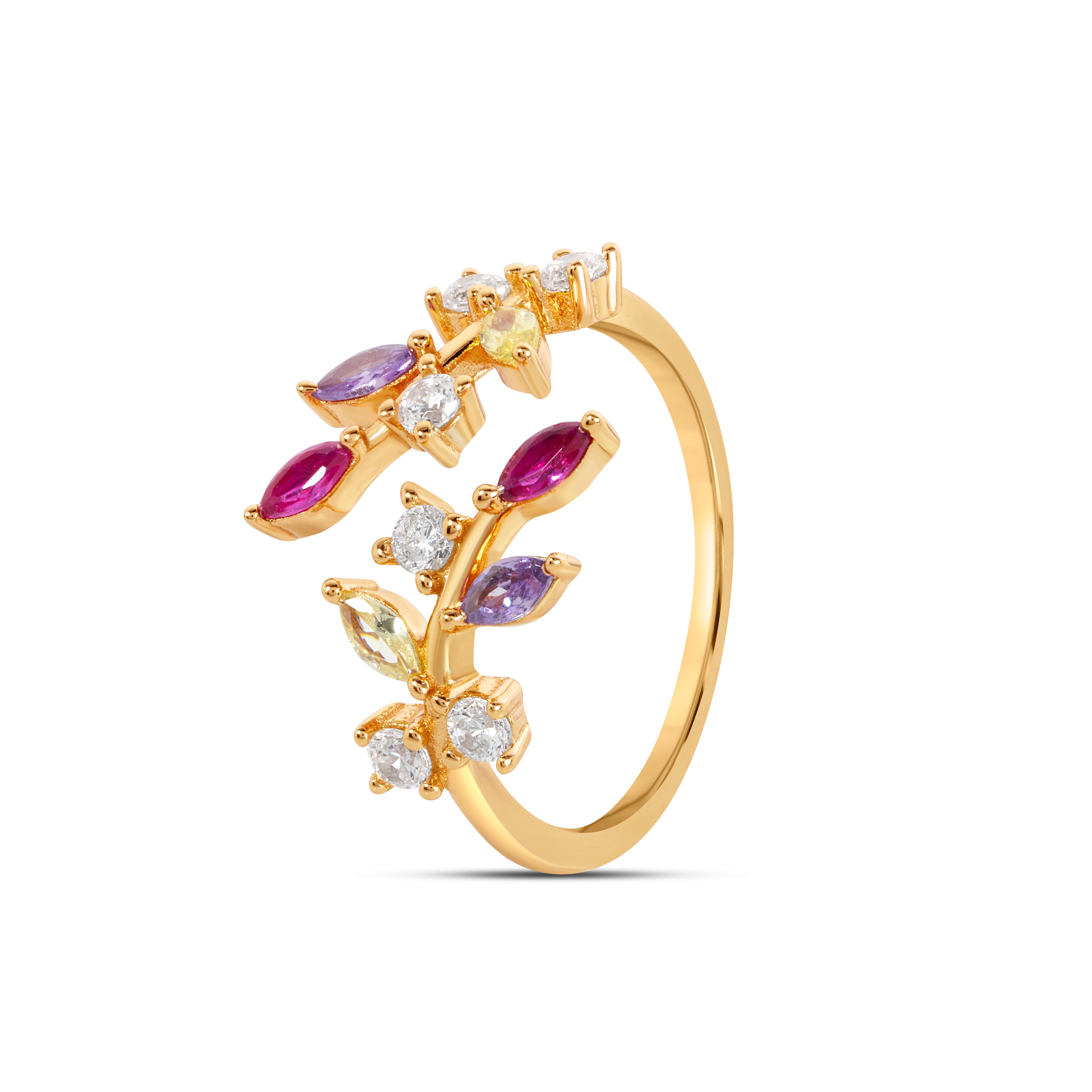 Floral Vine Wrap Ring