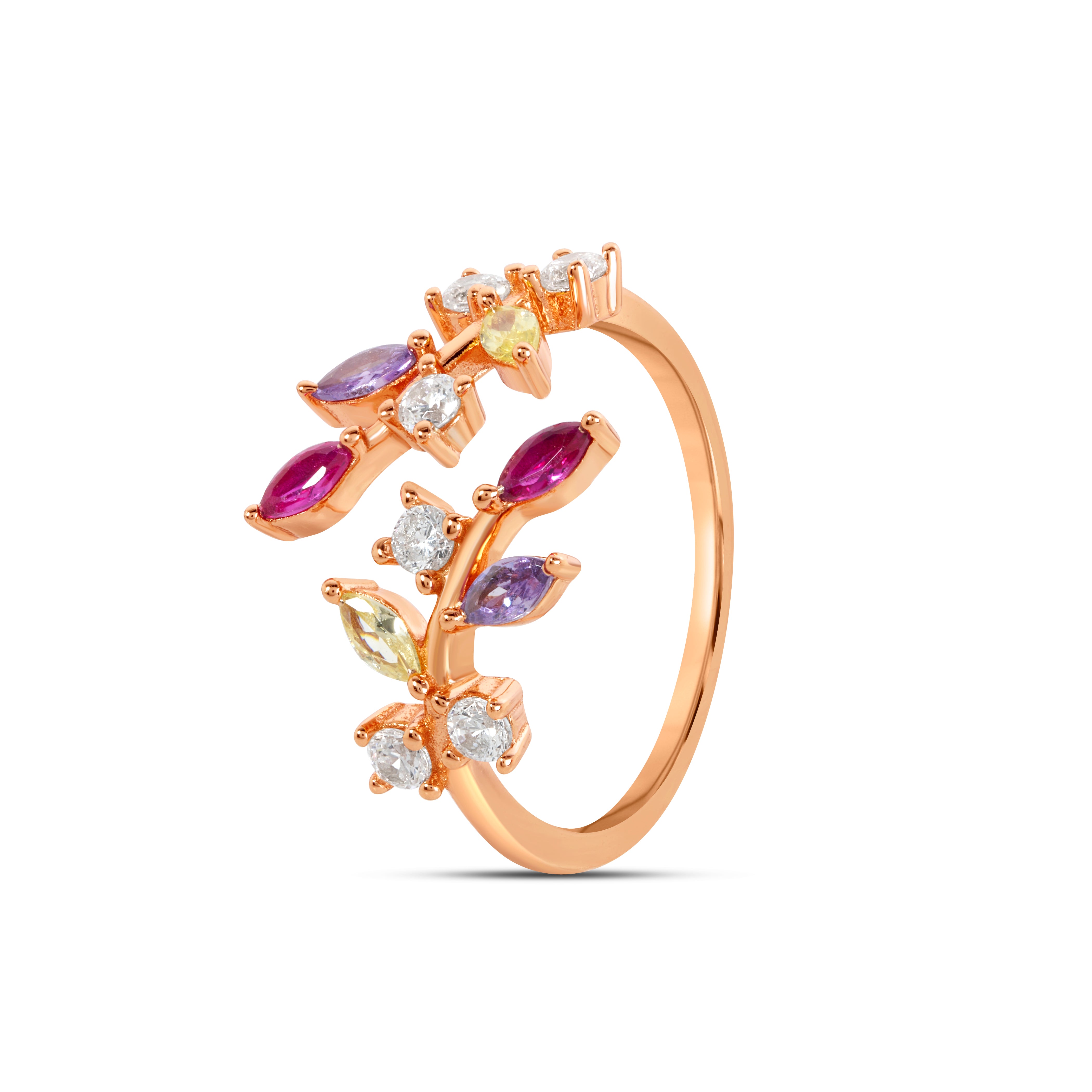 Floral Vine Wrap Ring