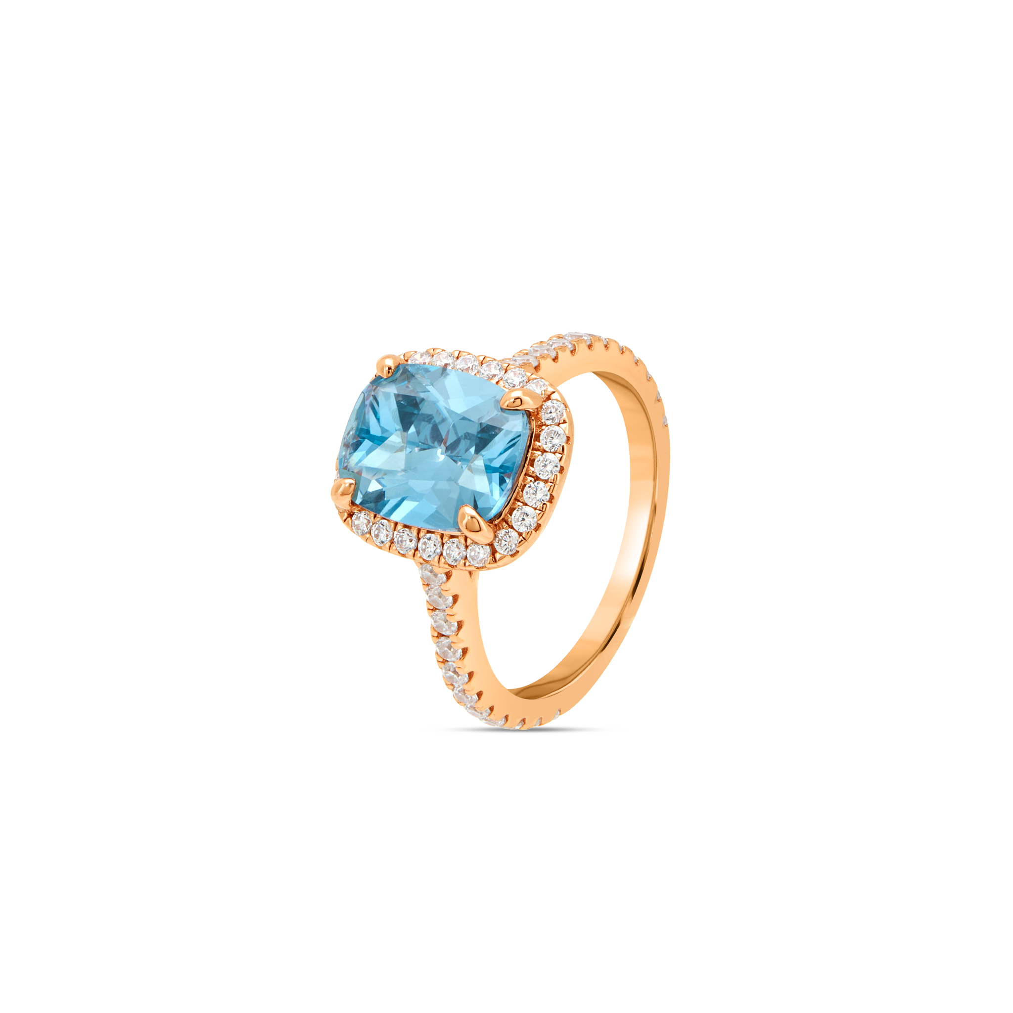 Delicate Pavé Band Ring - Rose Gold