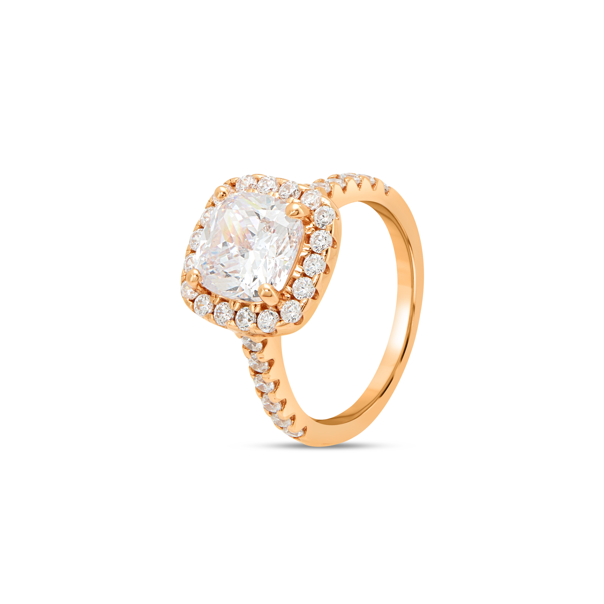 Marquise Cluster Statement Ring - Rose Gold