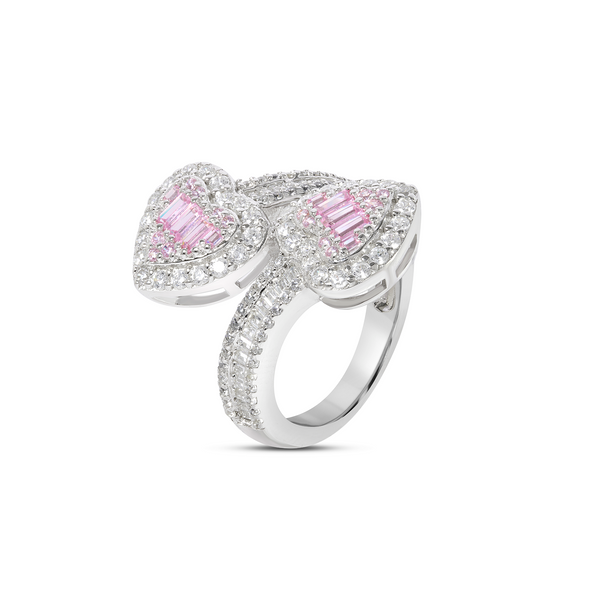 Butterfly Bow Cocktail Ring - Silver