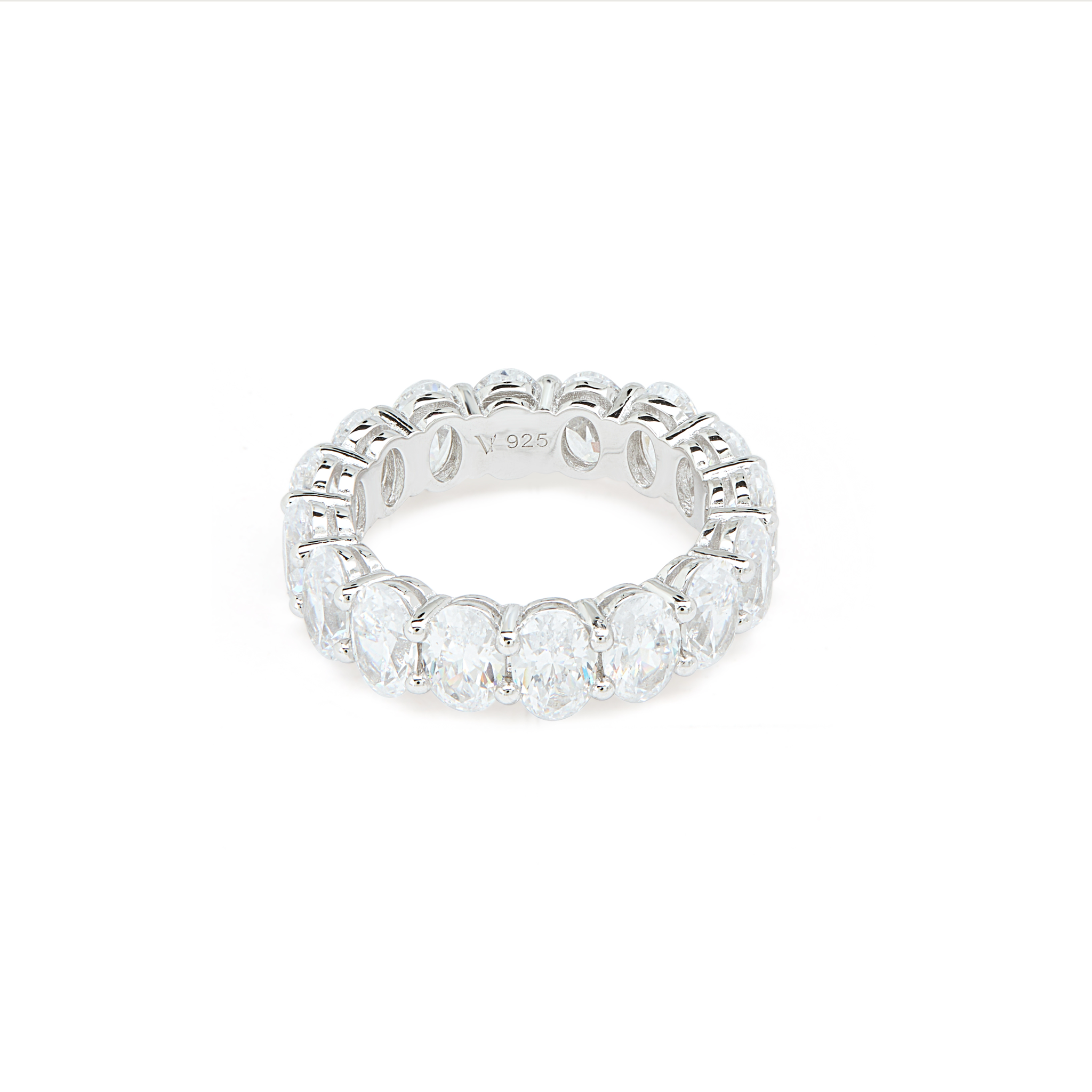 Oval Halo Solitaire Ring