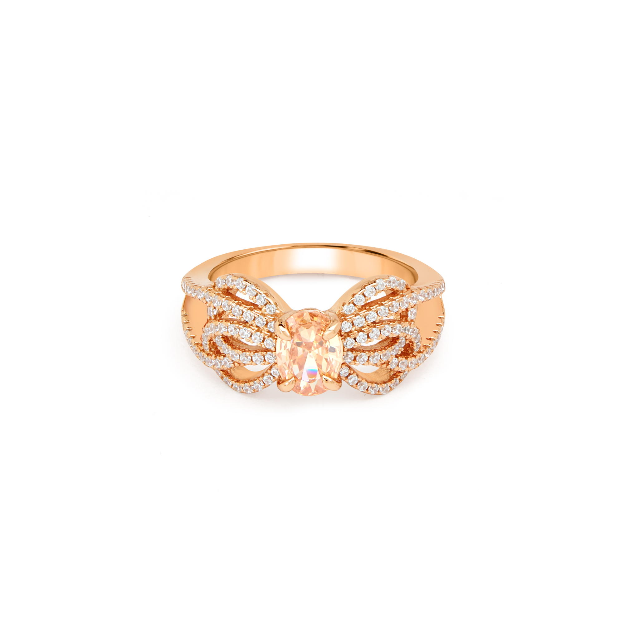 Round Halo Pavé Ring