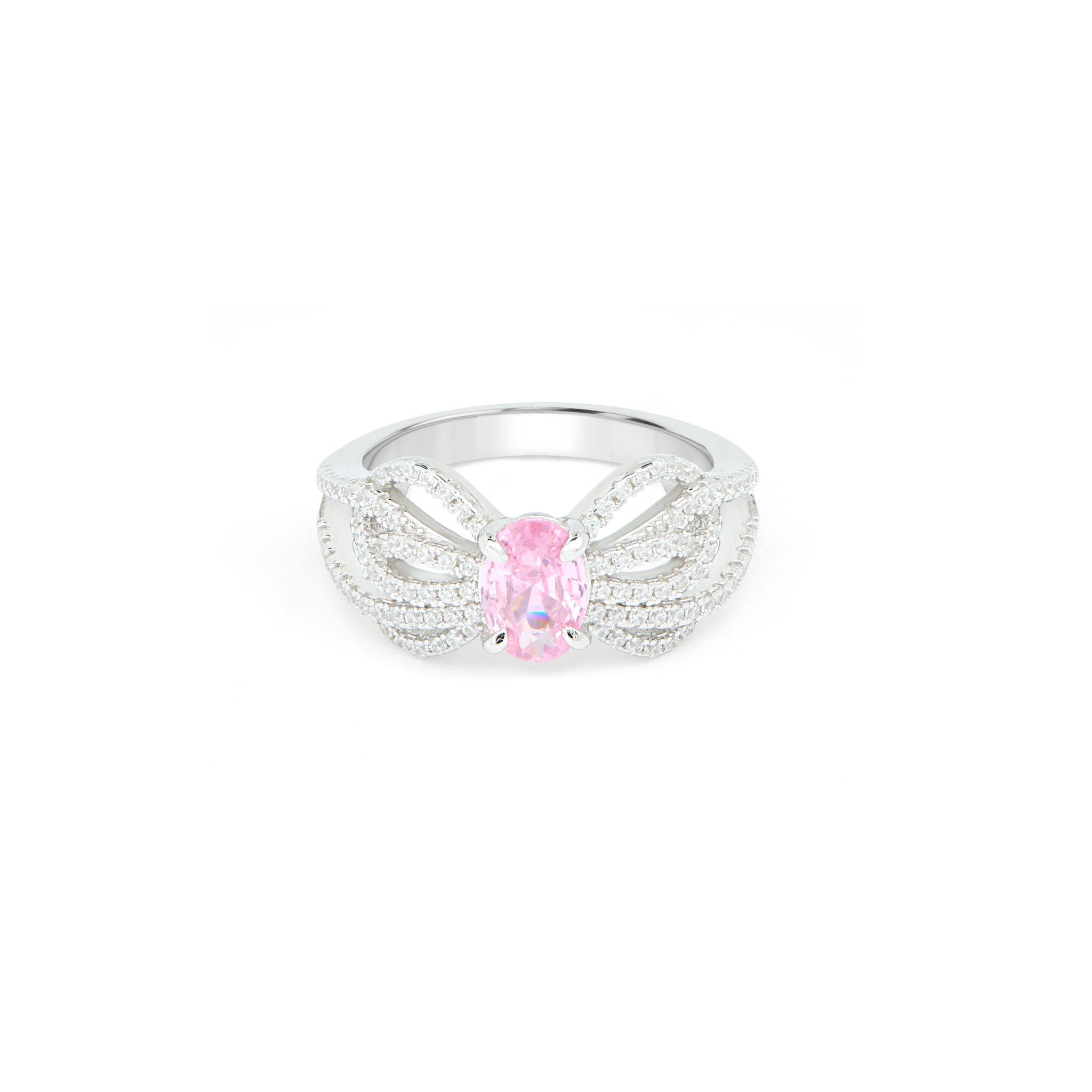 Round Halo Pavé Ring