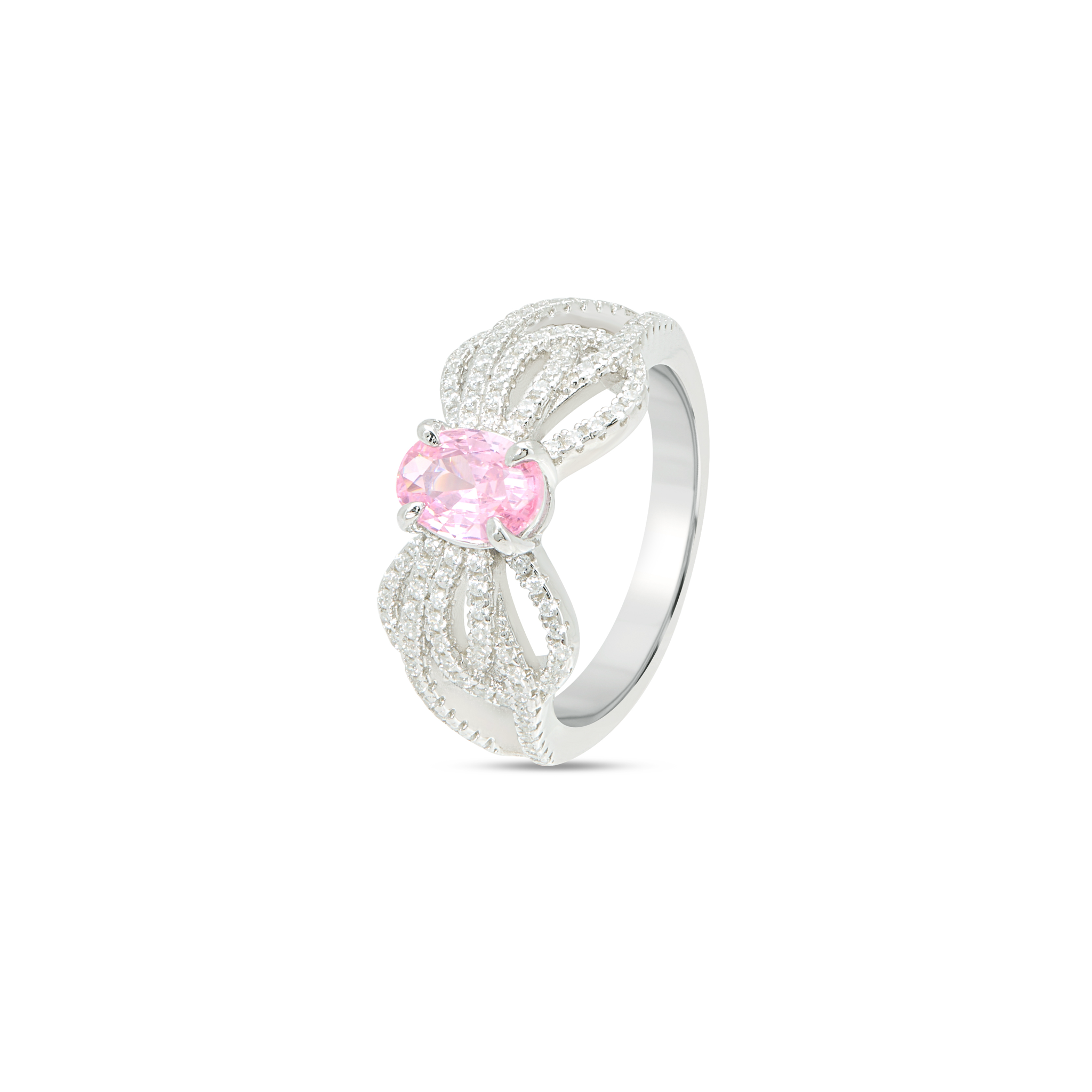 Round Halo Pavé Ring