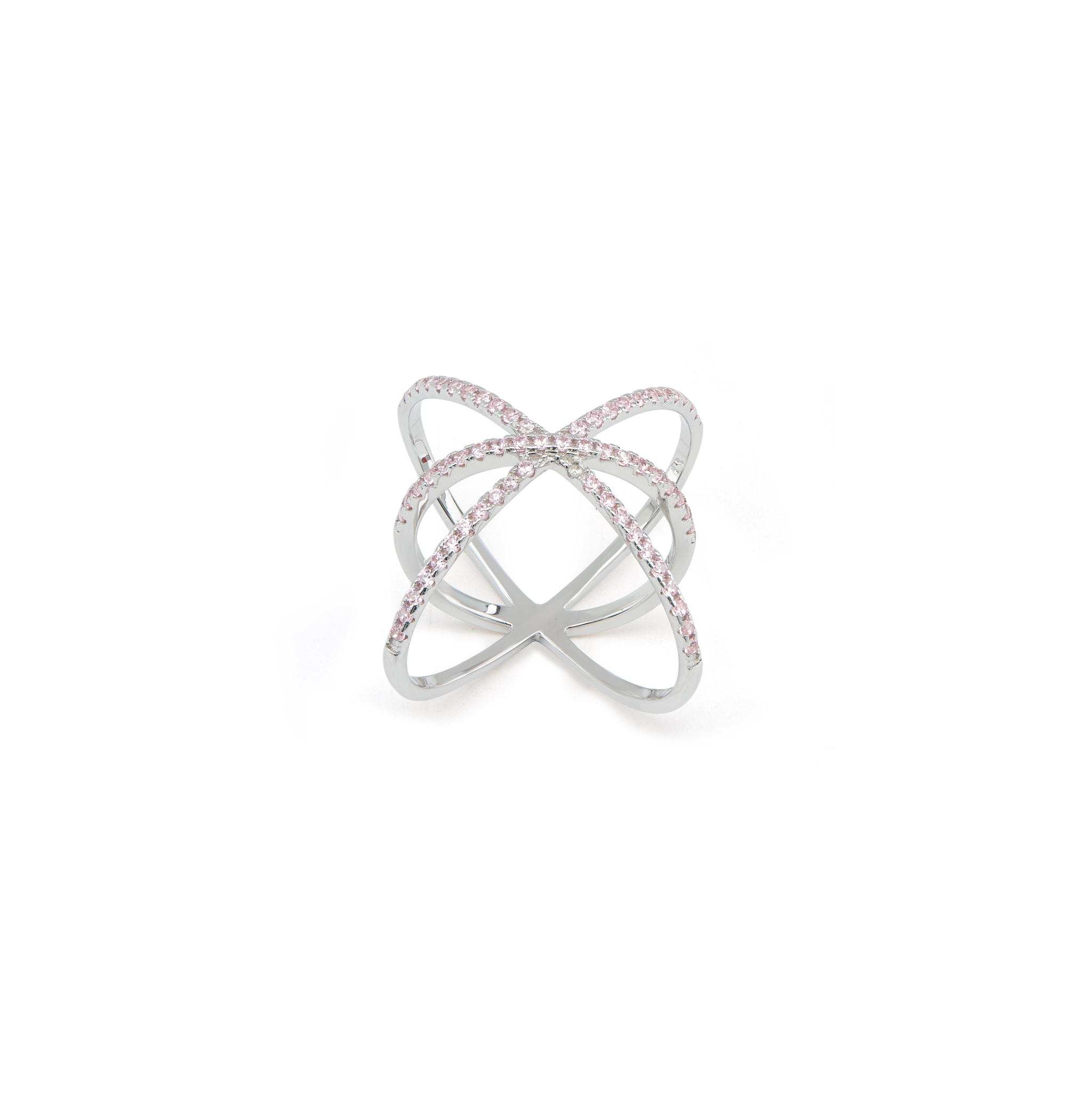 Orbit Starburst Open Ring - Silver