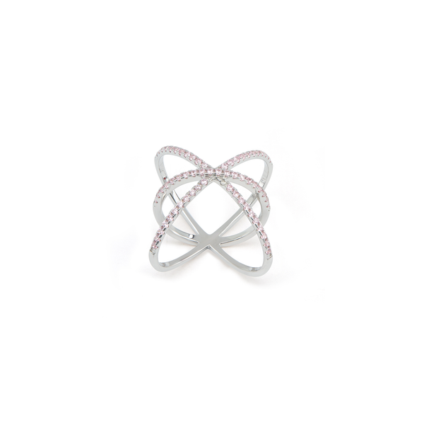 Orbit Starburst Open Ring - Silver