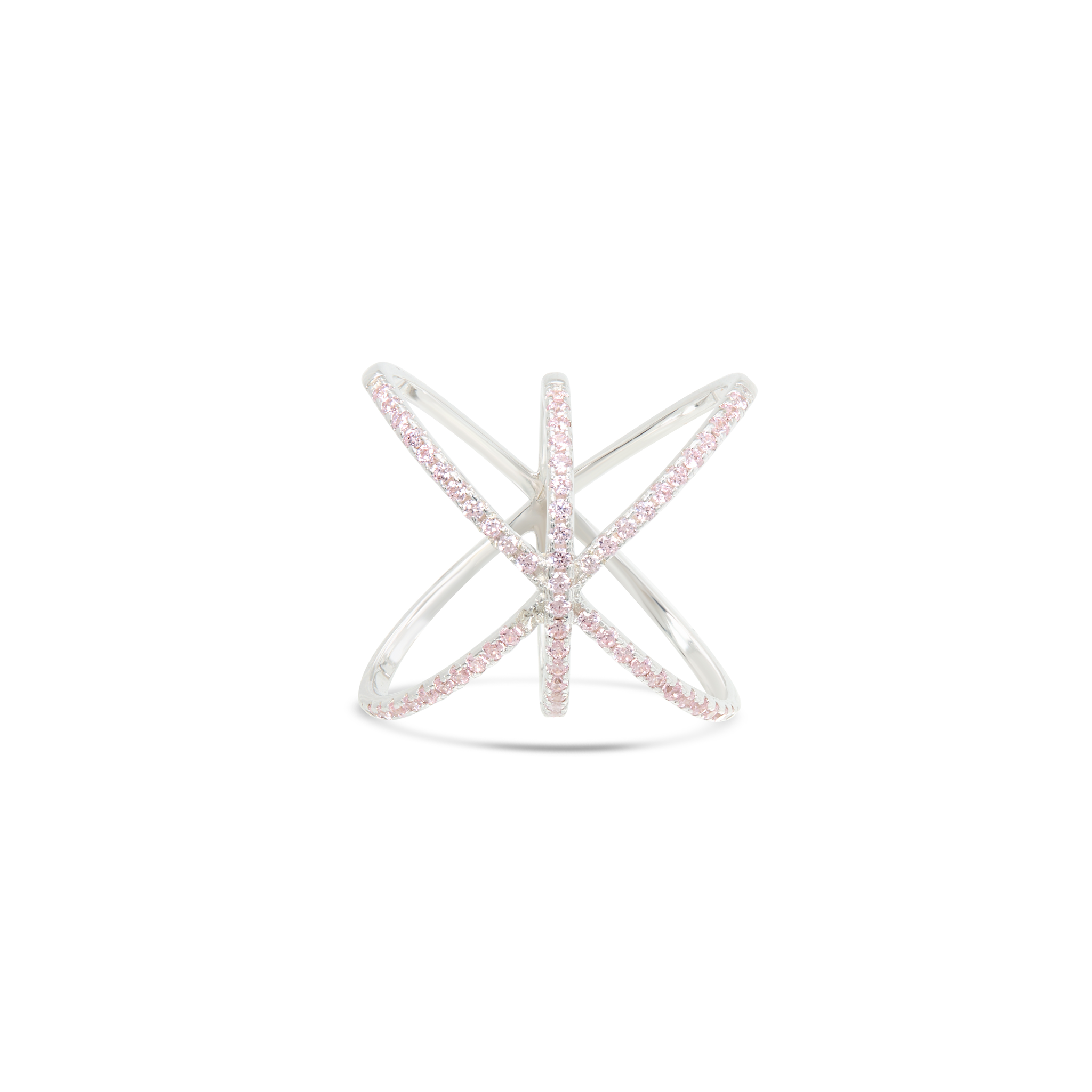 Orbit Starburst Open Ring - Silver