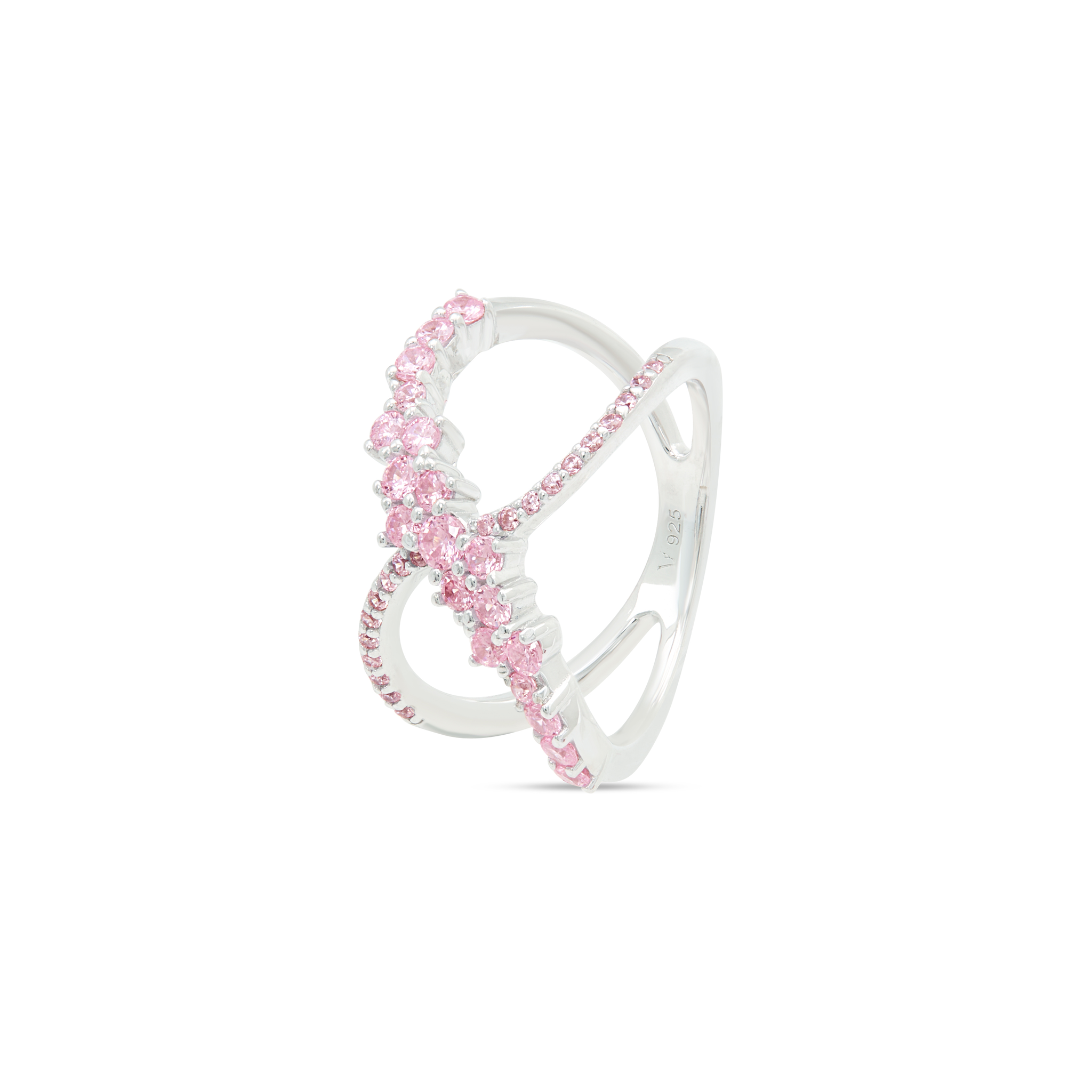Open Infinity Bypass Ring - Silver