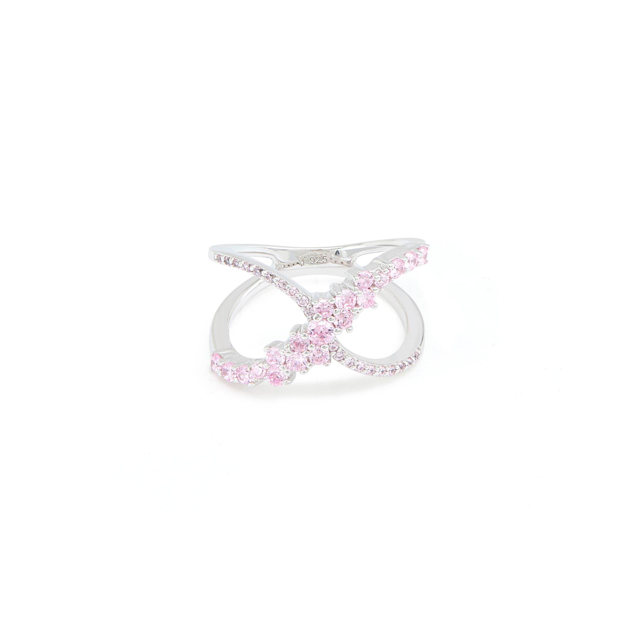 Open Infinity Bypass Ring - Silver