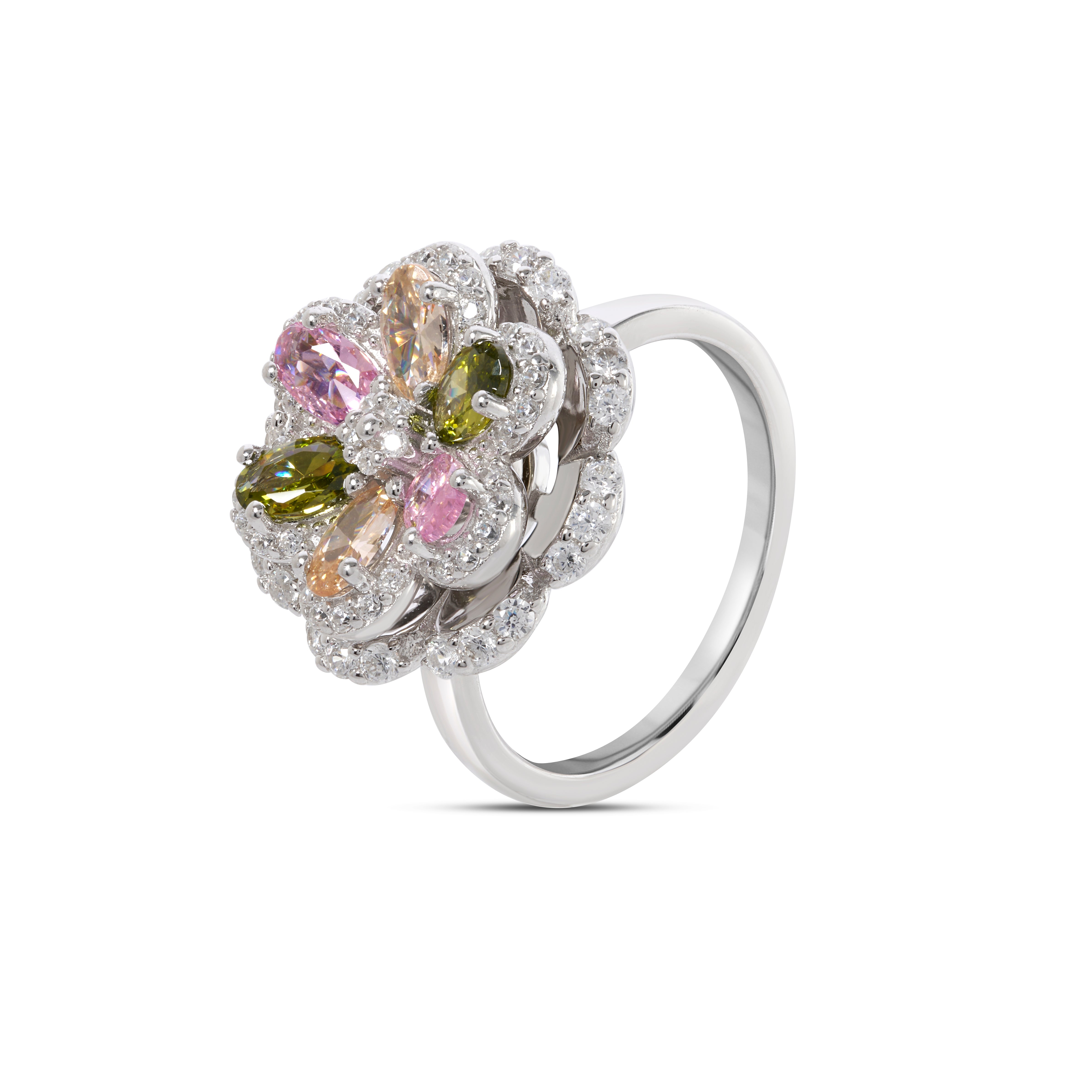 Multicolour Floral Garden Ring