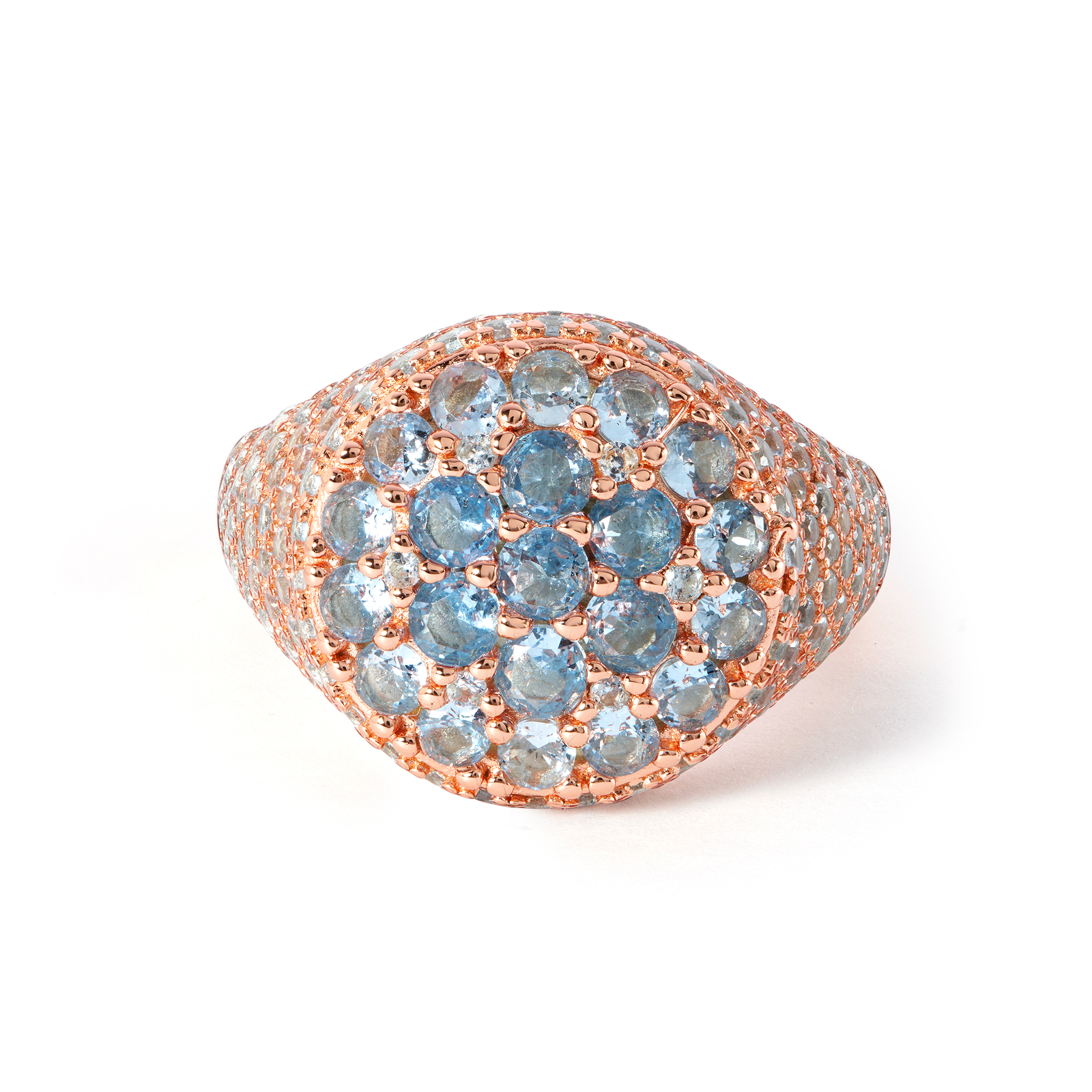 Blue Dome Cabochon Ring