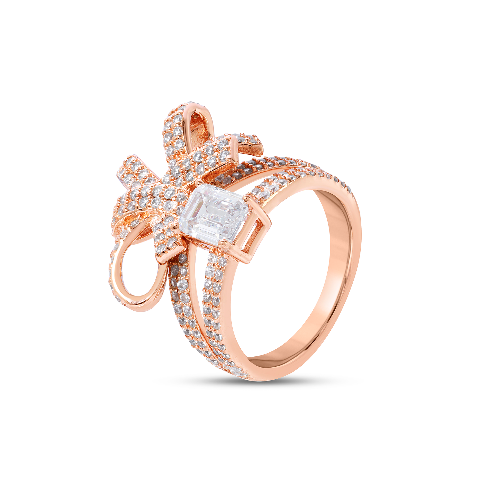 Ribbon Bow Statement Ring