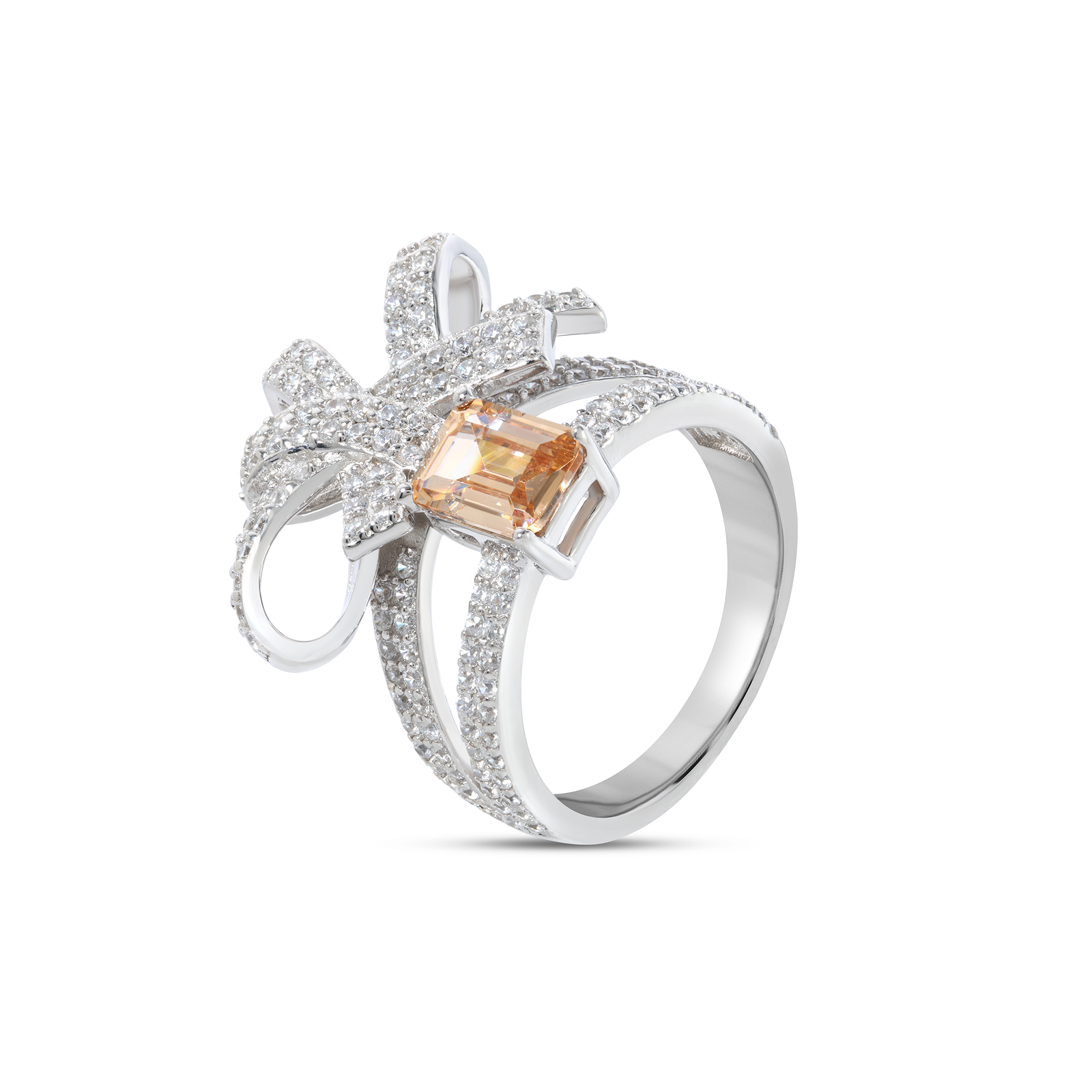 Ribbon Bow Statement Ring