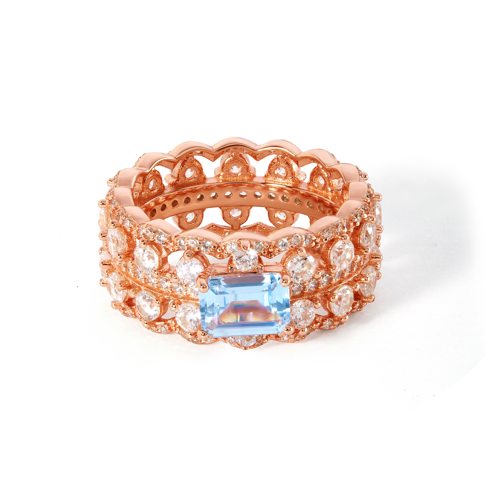 Ornate Eternity Band Ring