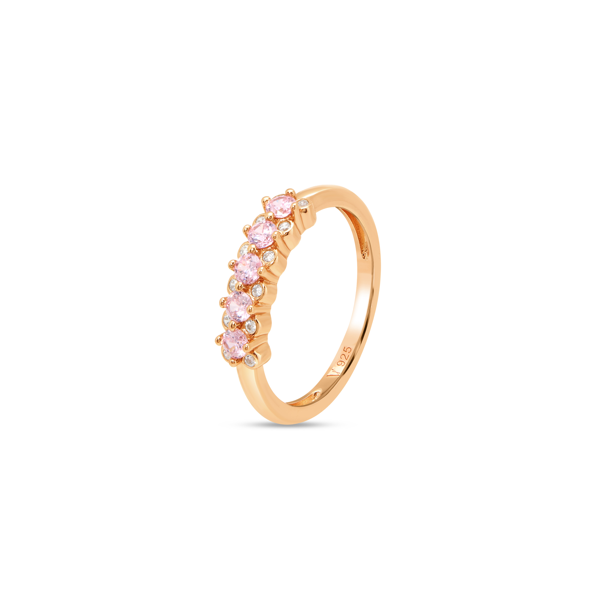 Geometric Cathedral Solitaire Ring