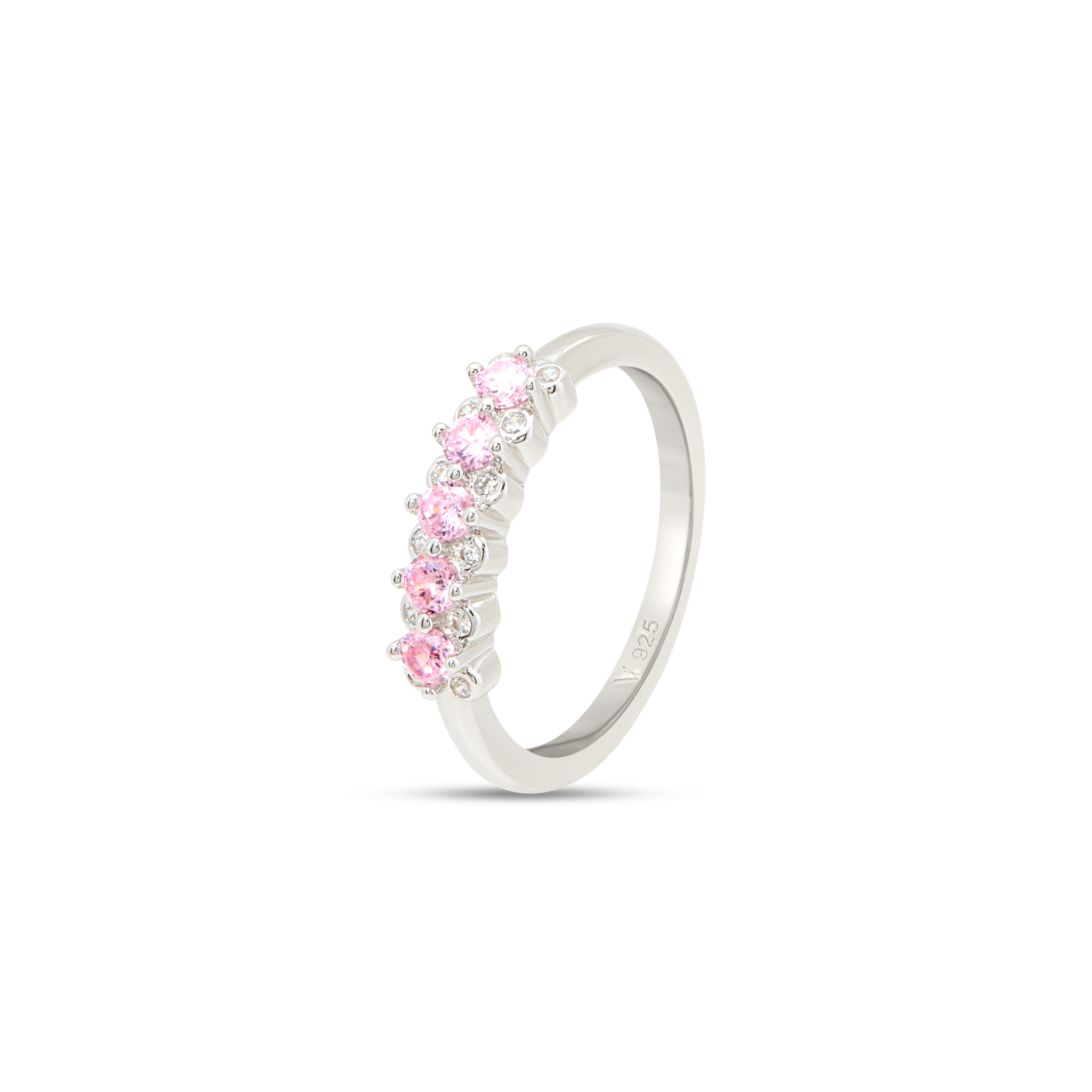 Geometric Cathedral Solitaire Ring