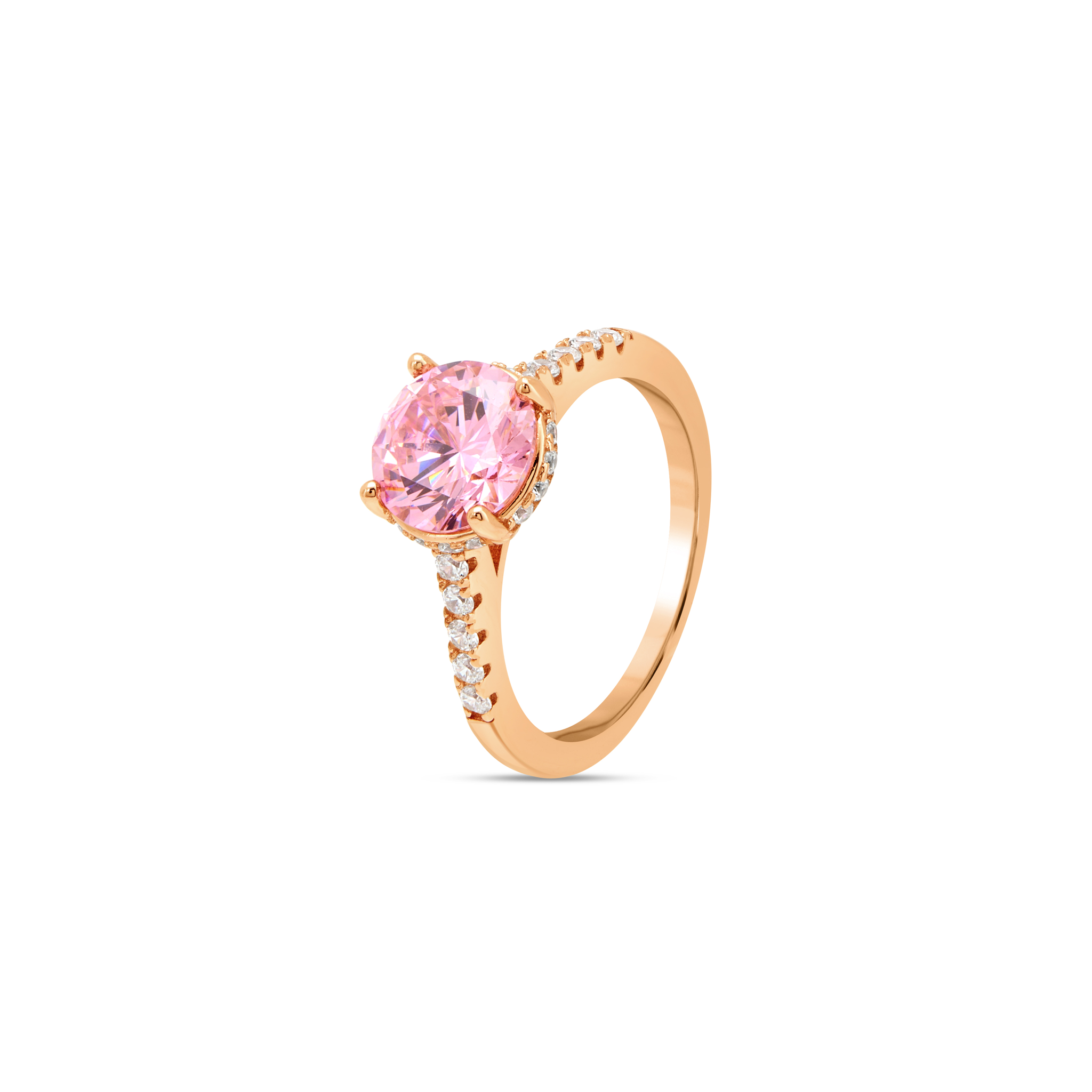 Twisted Shank Halo Ring