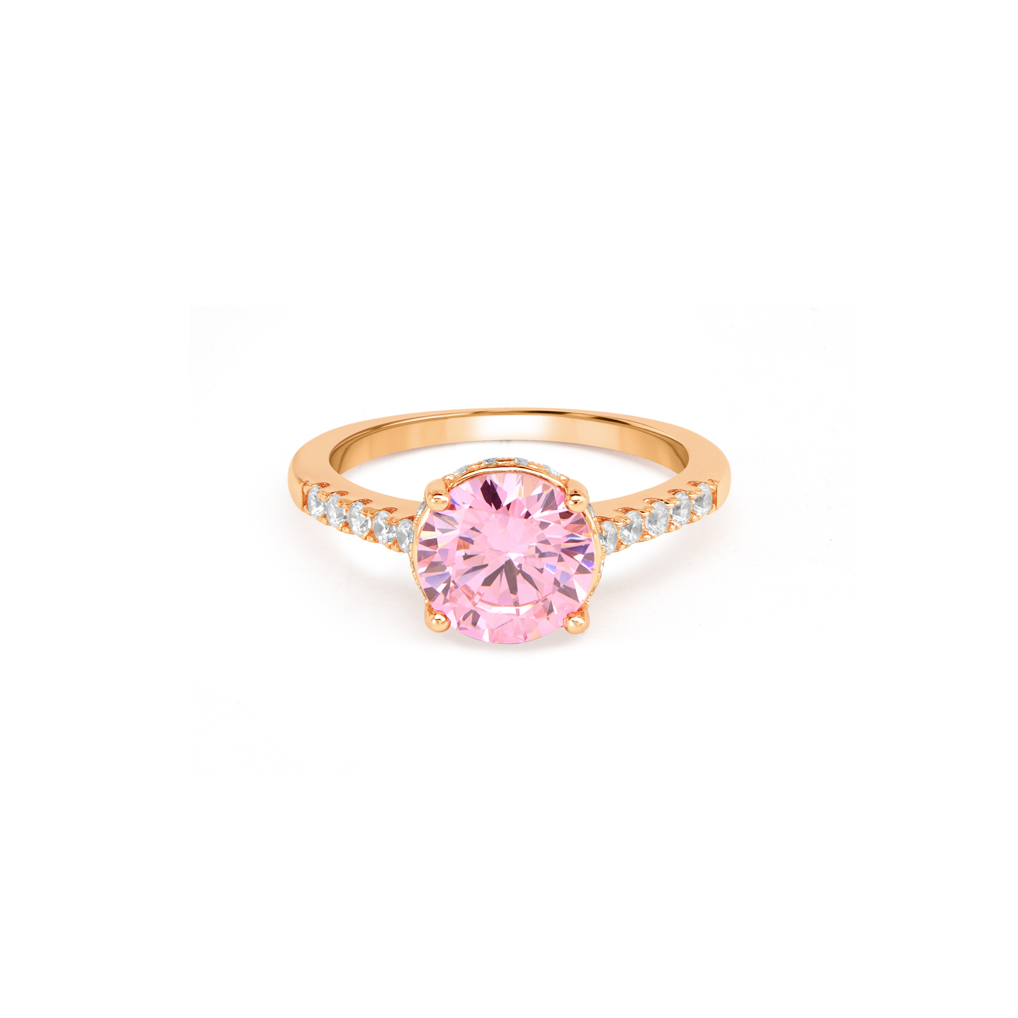 Twisted Shank Halo Ring