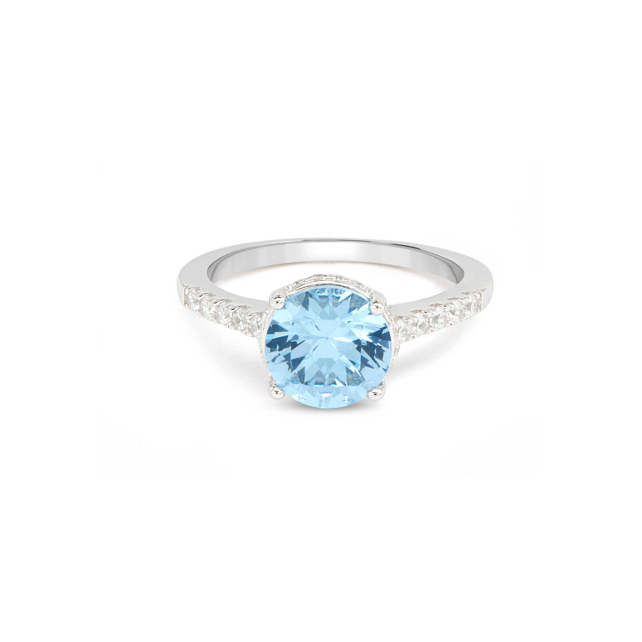 Twisted Shank Halo Ring