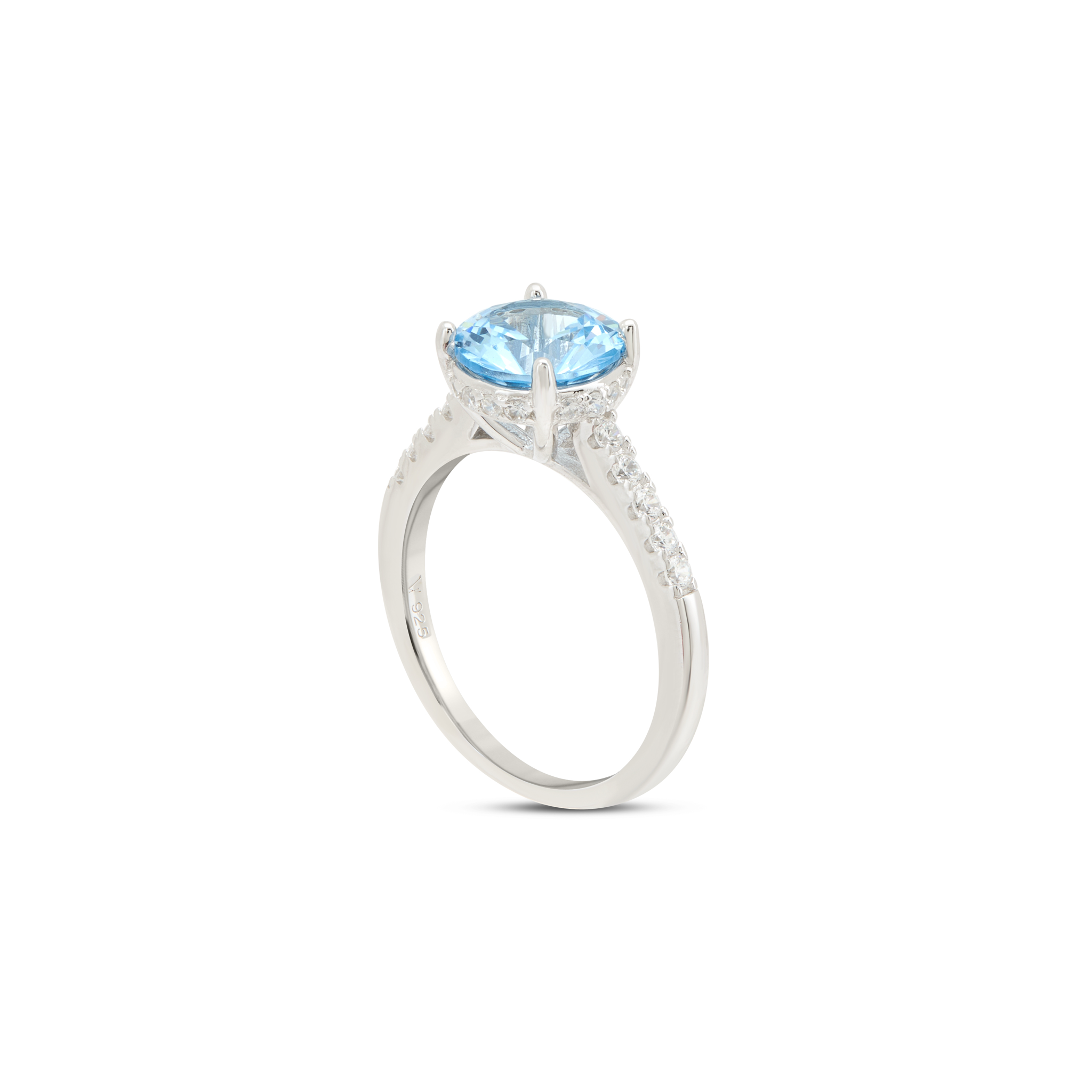 Twisted Shank Halo Ring