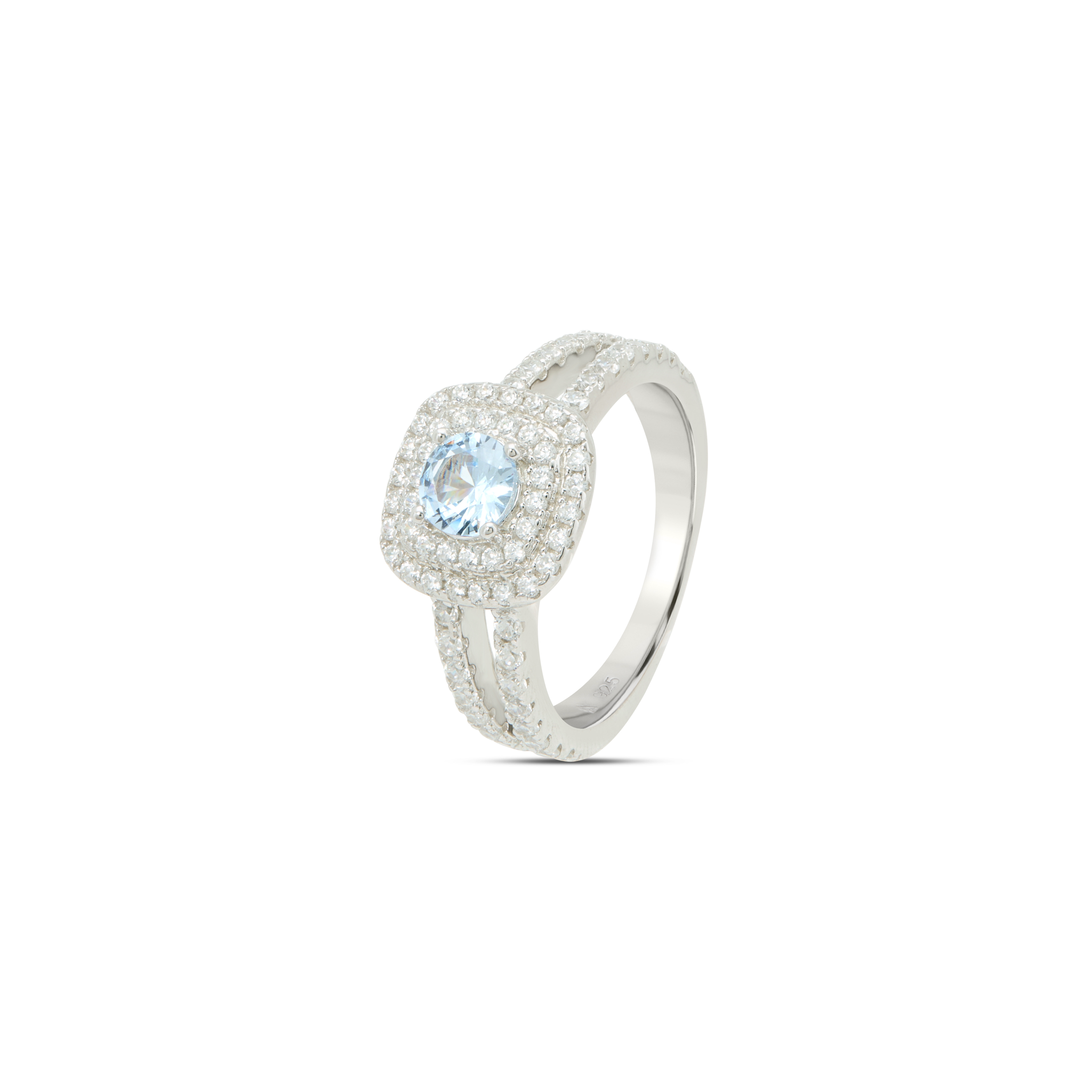 Cushion Double Halo Ring